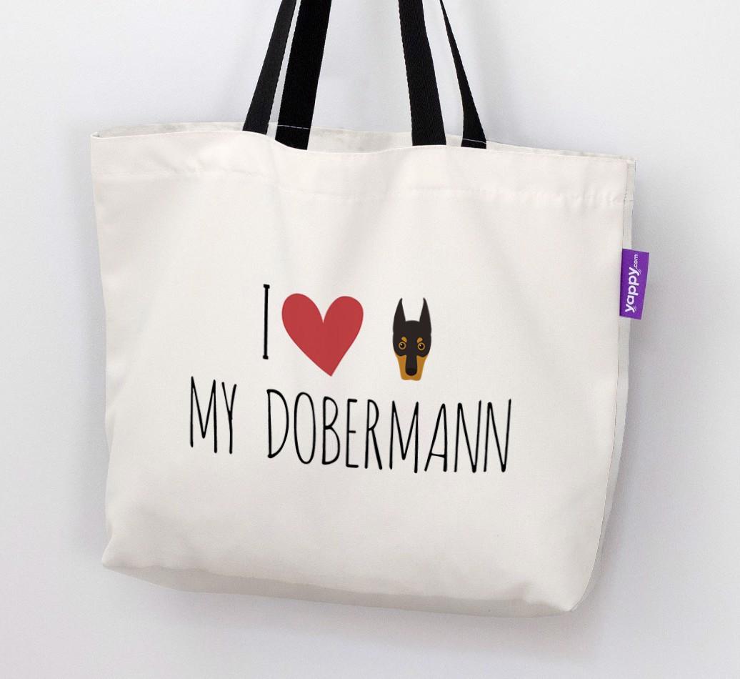 I Love My {breedShortName}: Personalized Canvas Bag