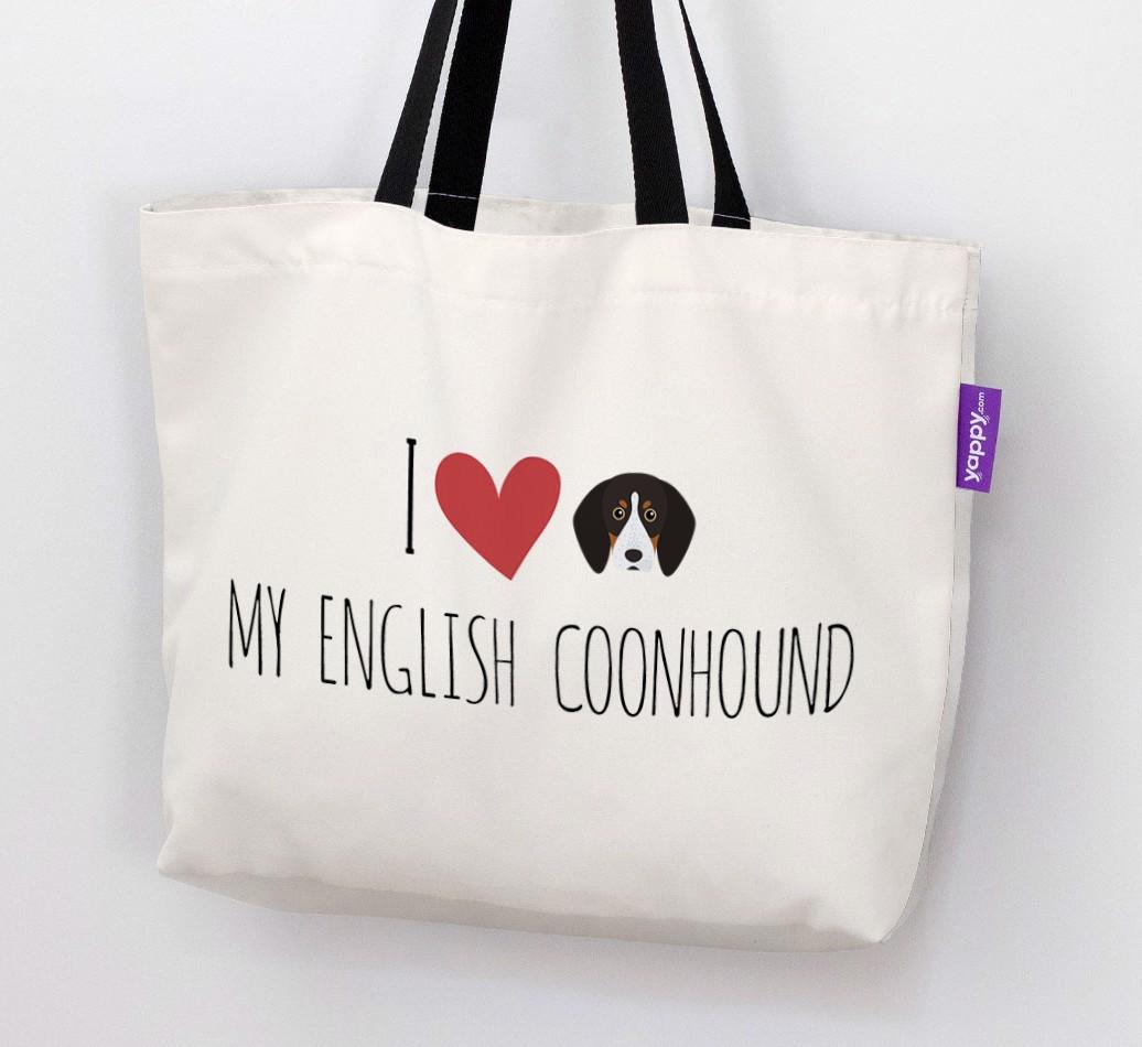 I Love My {breedShortName}: Personalized Canvas Bag