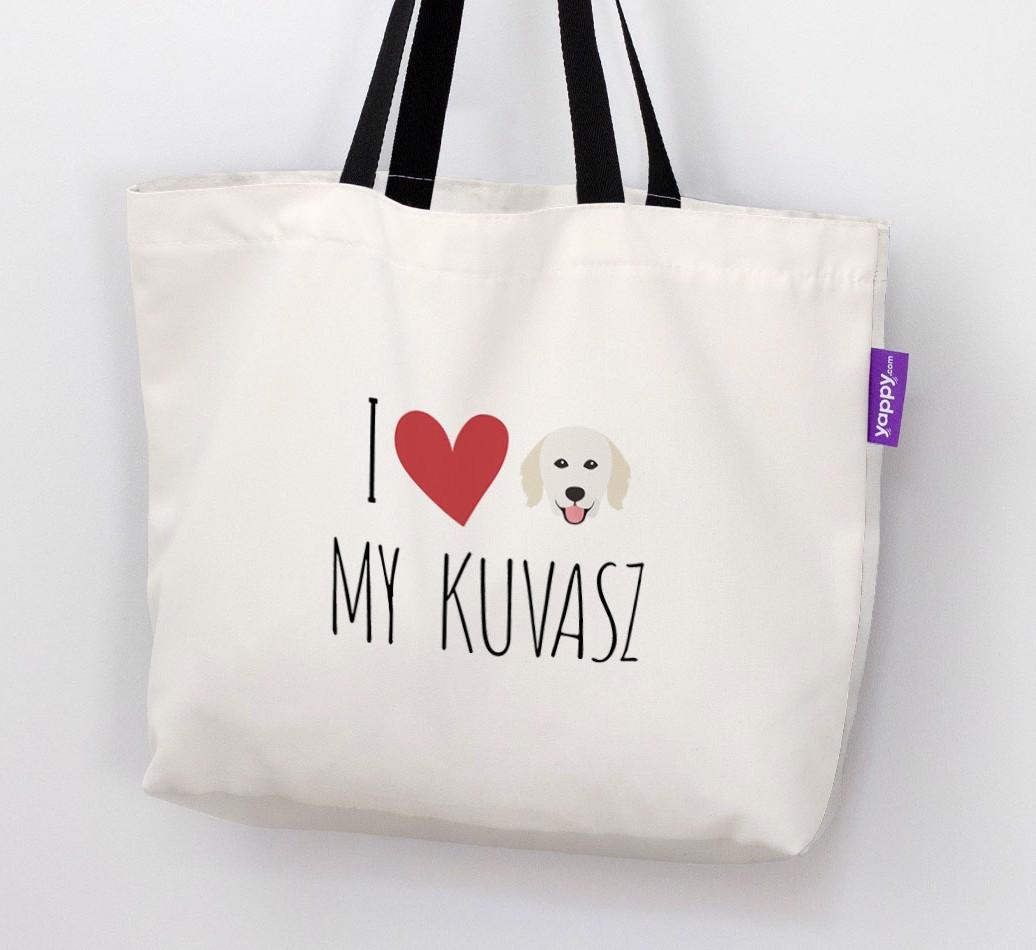 I Love My {breedShortName}: Personalized Canvas Bag