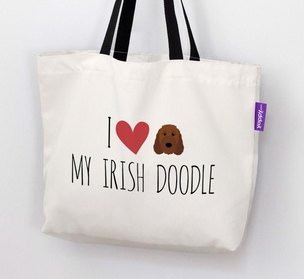 I Love My {breedShortName}: Personalized Canvas Bag