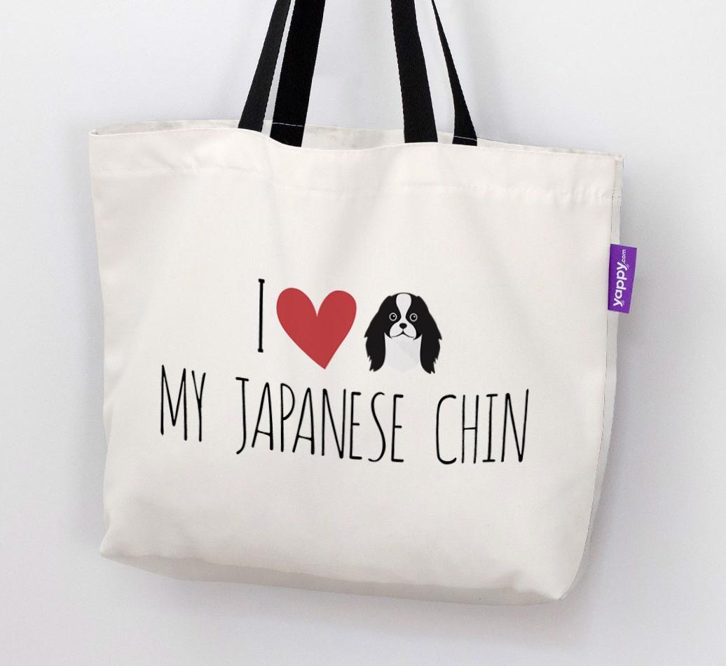 I Love My {breedShortName}: Personalized Canvas Bag