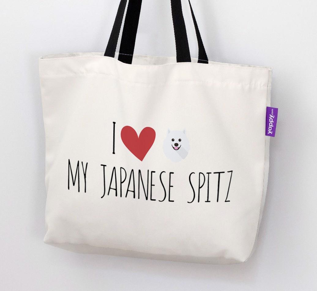I Love My {breedShortName}: Personalized Canvas Bag