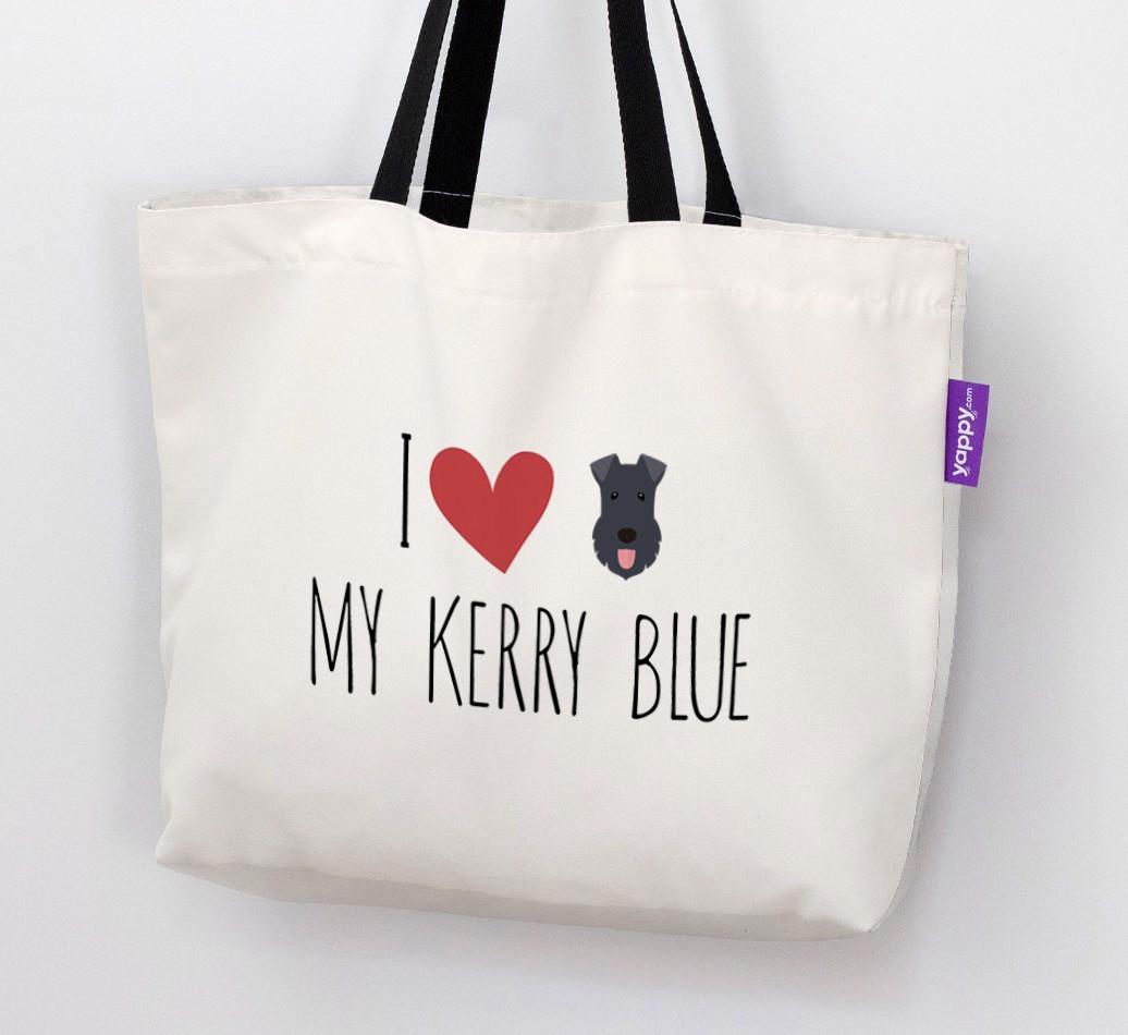 I Love My {breedShortName}: Personalized Canvas Bag