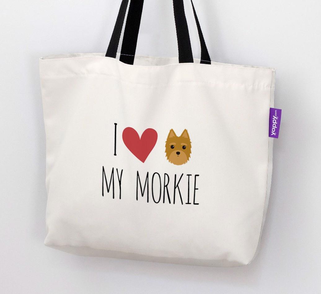 I Love My {breedShortName}: Personalized Canvas Bag