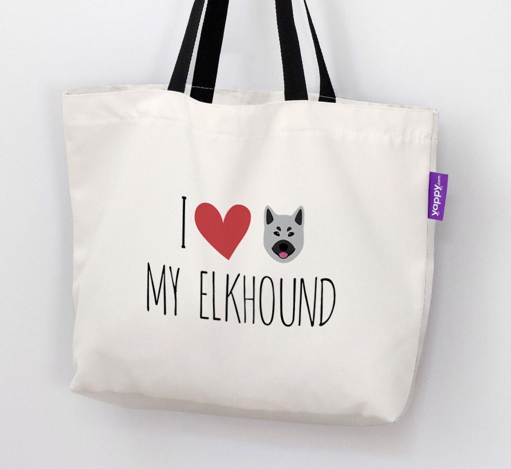 I Love My {breedShortName}: Personalized Canvas Bag