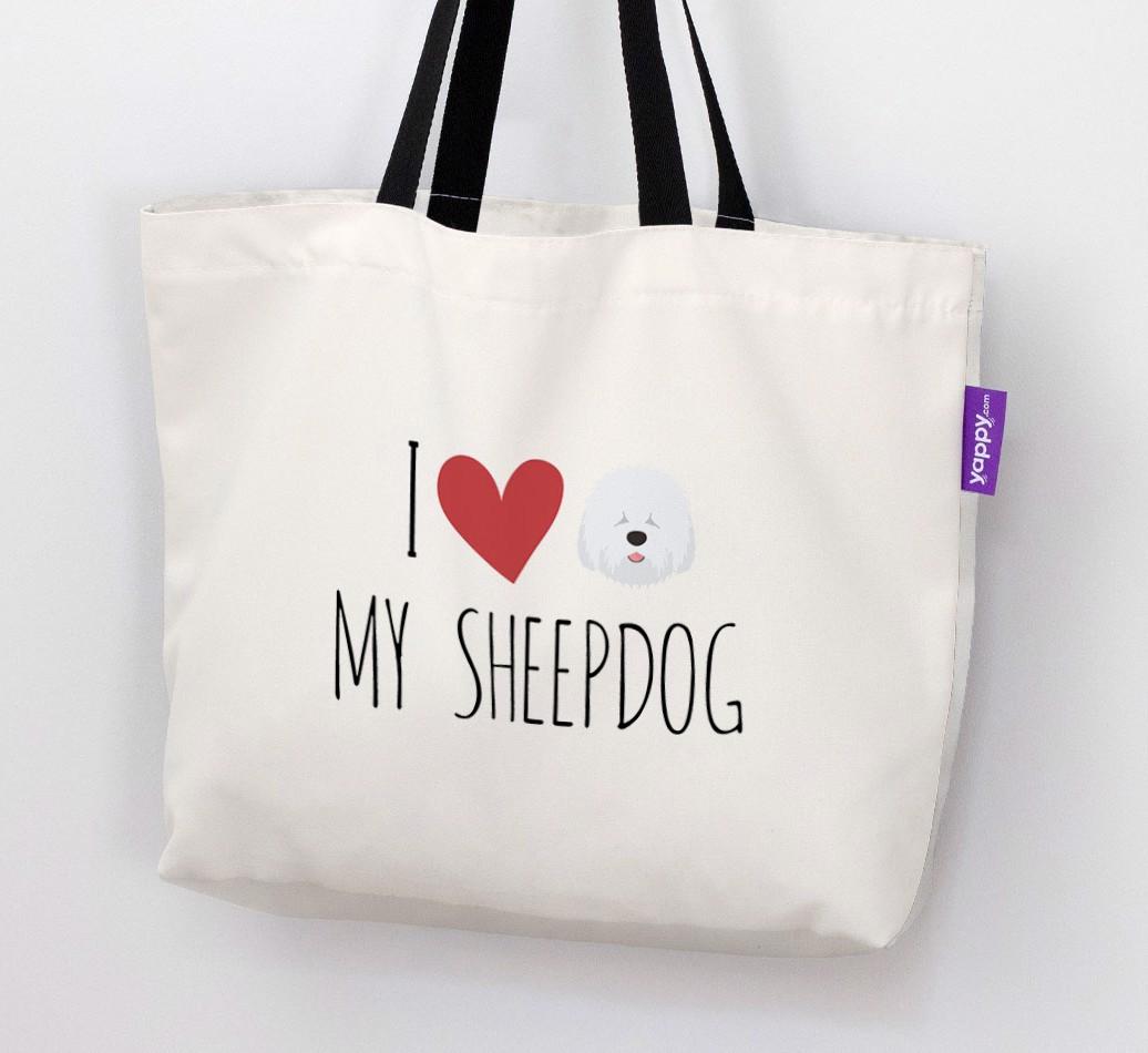I Love My {breedShortName}: Personalized Canvas Bag