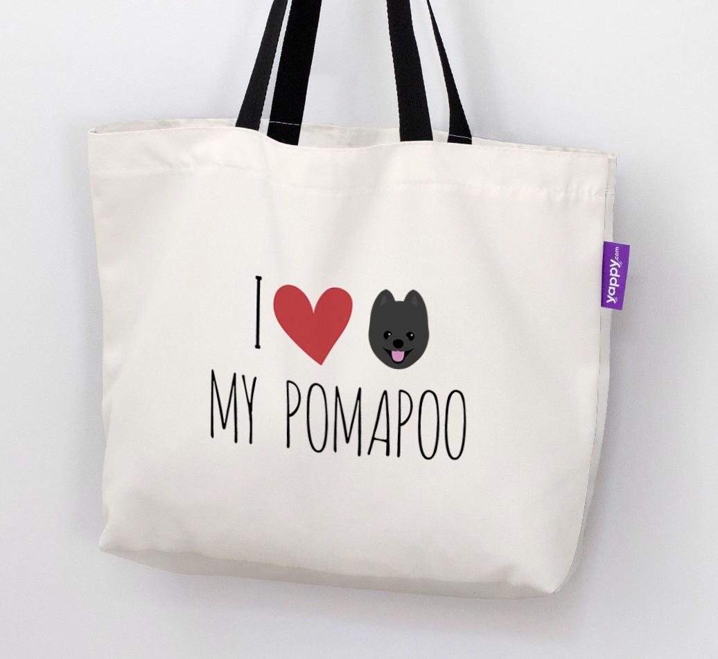 I Love My {breedShortName}: Personalized Canvas Bag