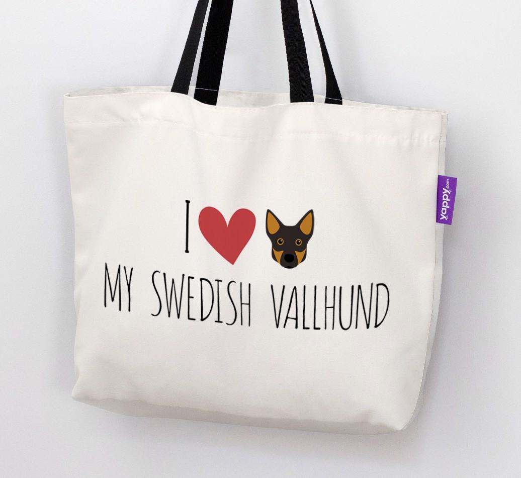 I Love My {breedShortName}: Personalized Canvas Bag