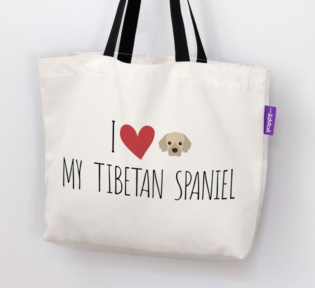 I Love My {breedShortName}: Personalized Canvas Bag