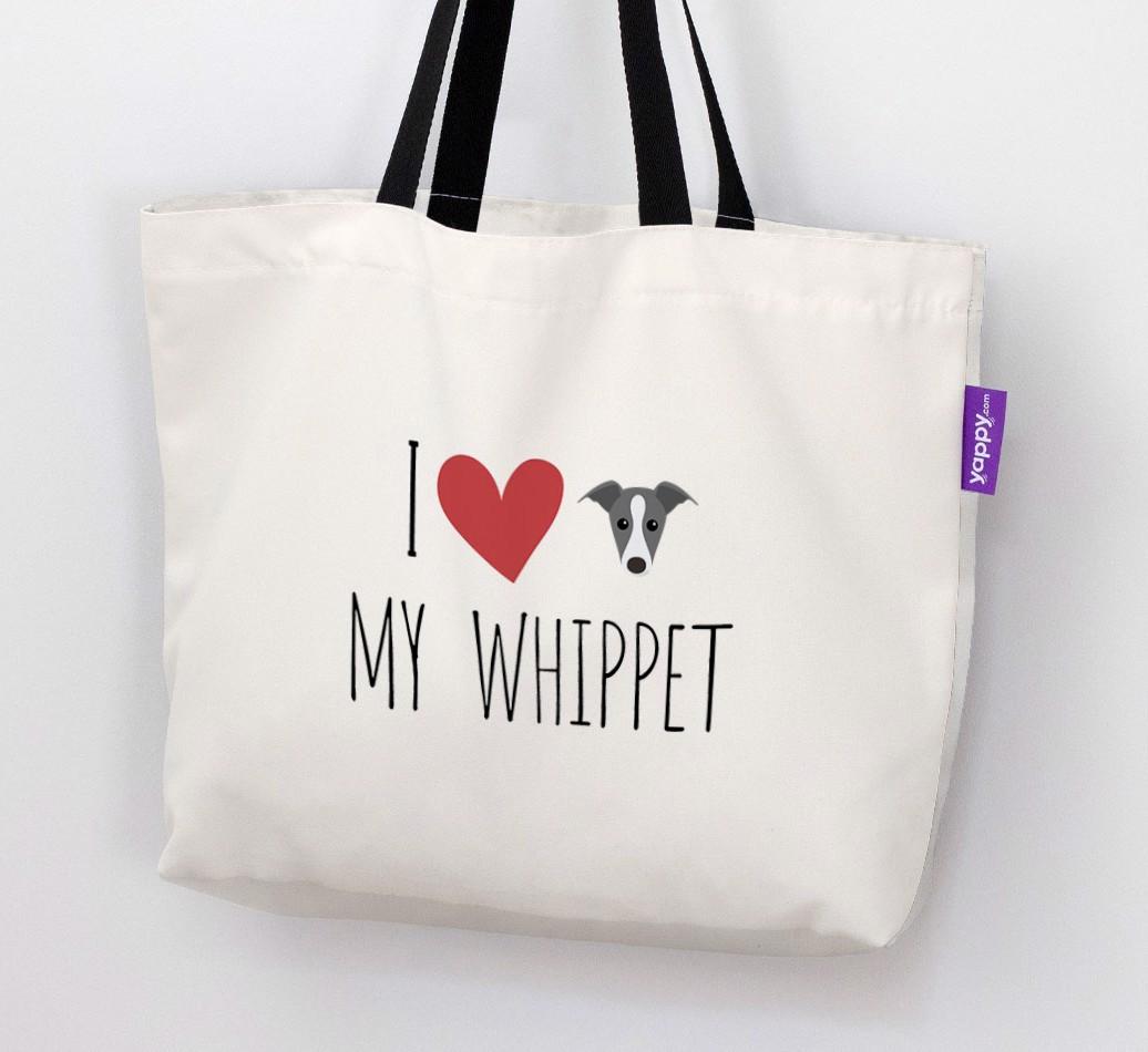 I Love My {breedShortName}: Personalized Canvas Bag