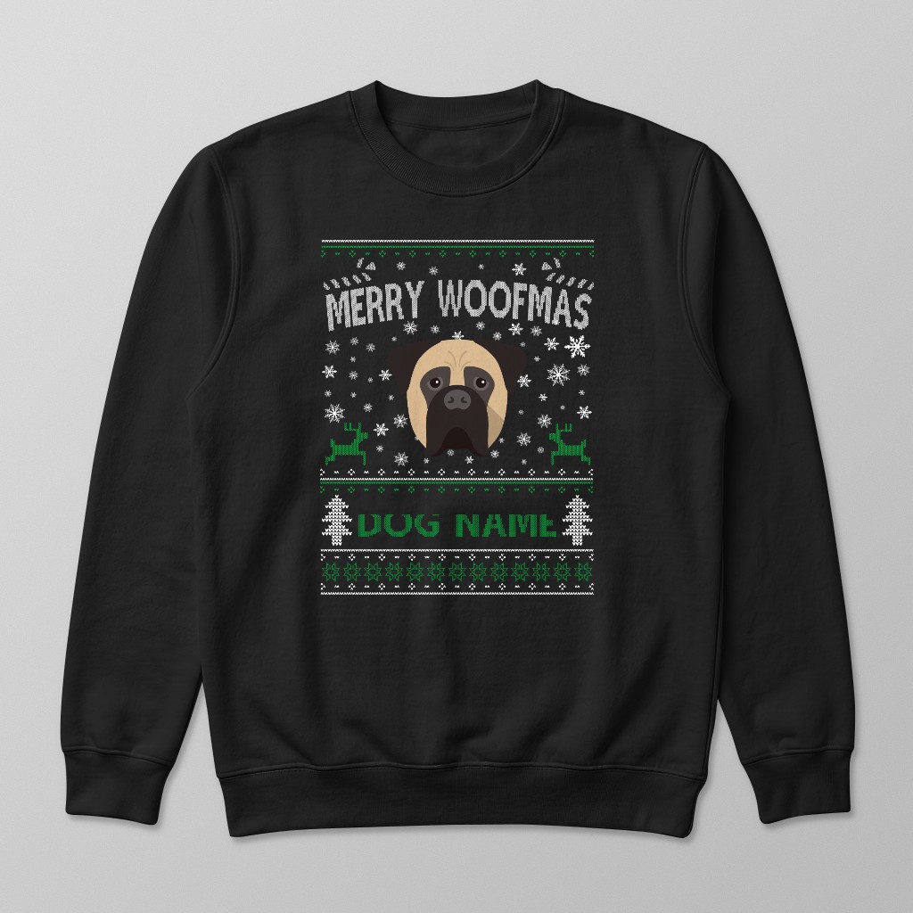 Merry Woofmas: Personalised {breedFullName} Sweatshirt