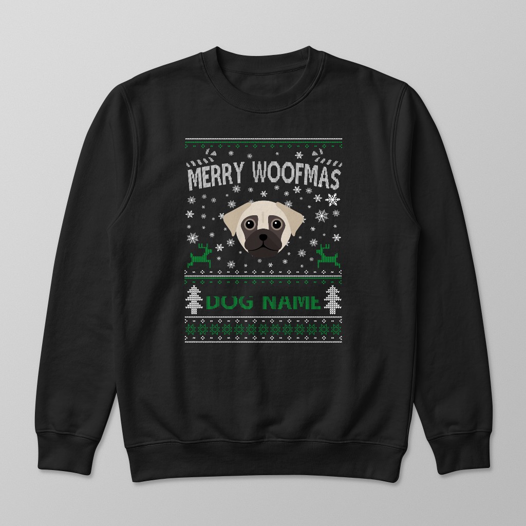 Merry Woofmas: Personalised {breedFullName} Sweatshirt