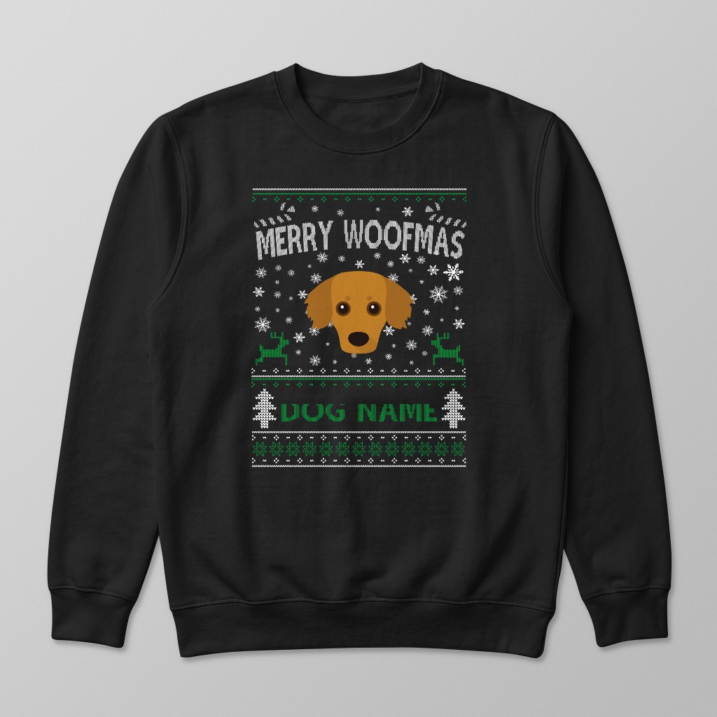 Merry Woofmas: Personalised {breedFullName} Sweatshirt