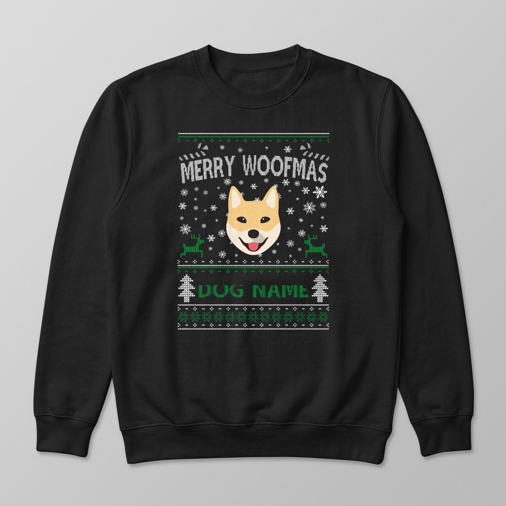 Merry Woofmas: Personalised {breedFullName} Sweatshirt