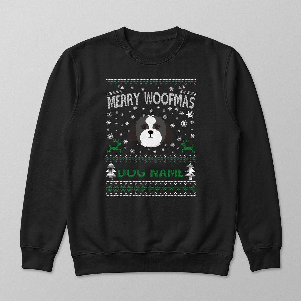 Merry Woofmas: Personalised {breedFullName} Sweatshirt