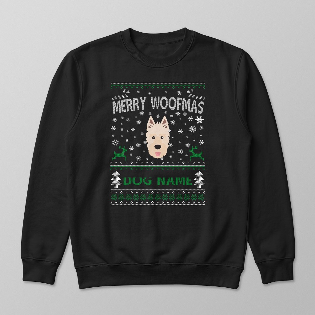 Merry Woofmas: Personalised {breedFullName} Sweatshirt