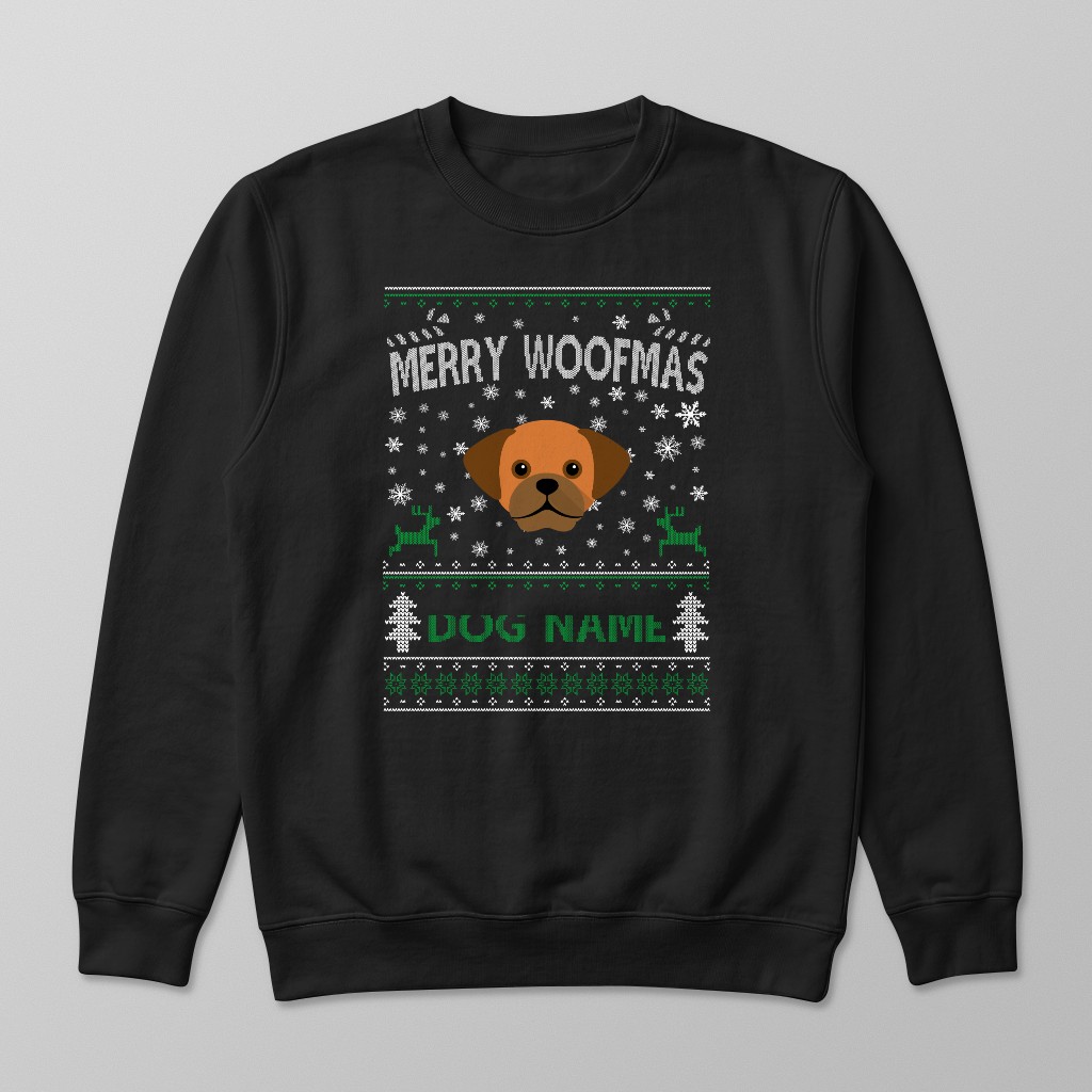 Merry Woofmas: Personalised {breedFullName} Sweatshirt
