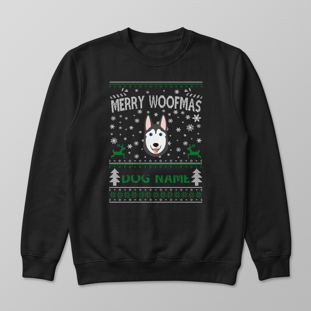 Merry Woofmas: Personalised {breedFullName} Sweatshirt