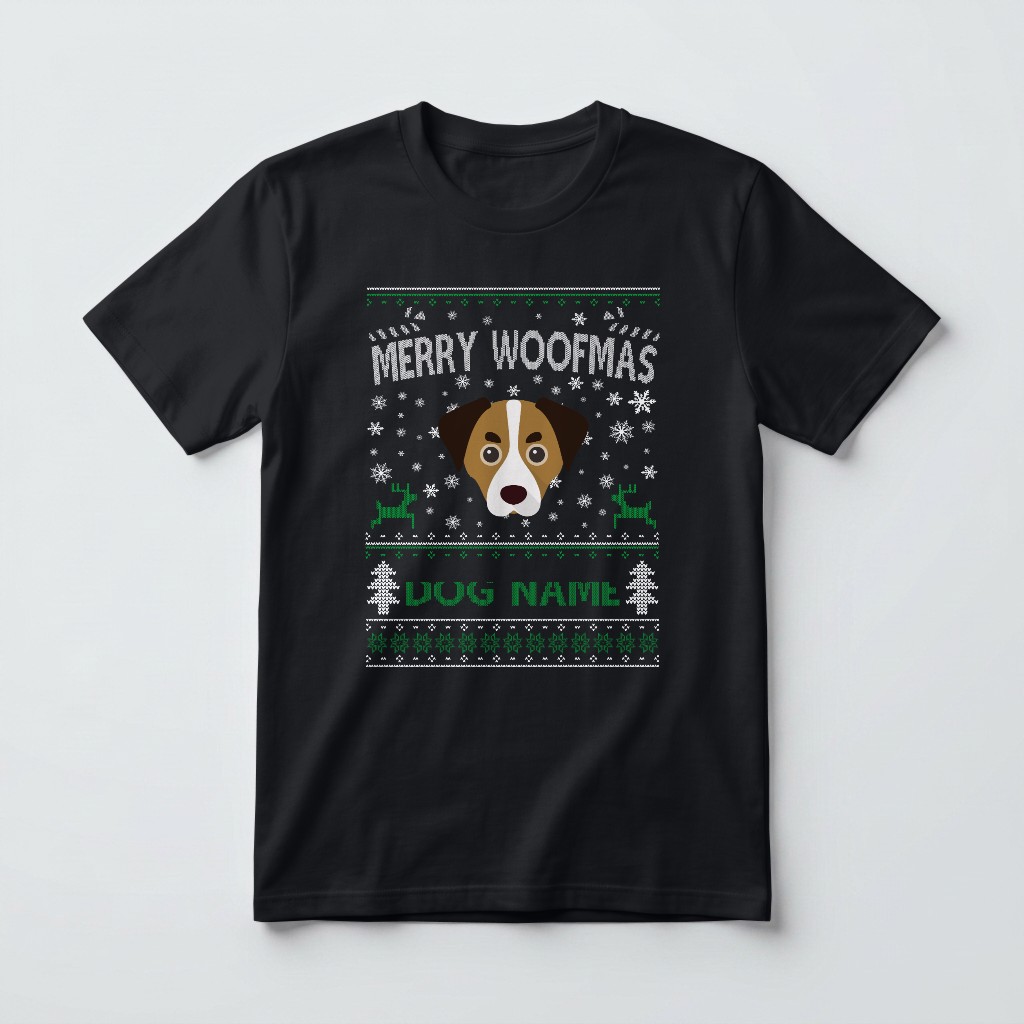 Merry Woofmas: Personalized {breedFullName} T-Shirt