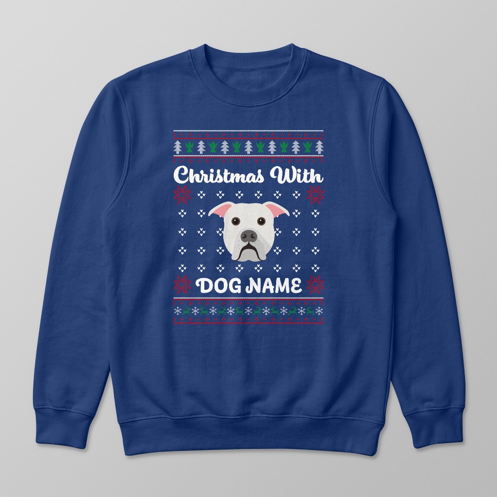 Christmas Knit: Personalised {breedFullName} Sweatshirt