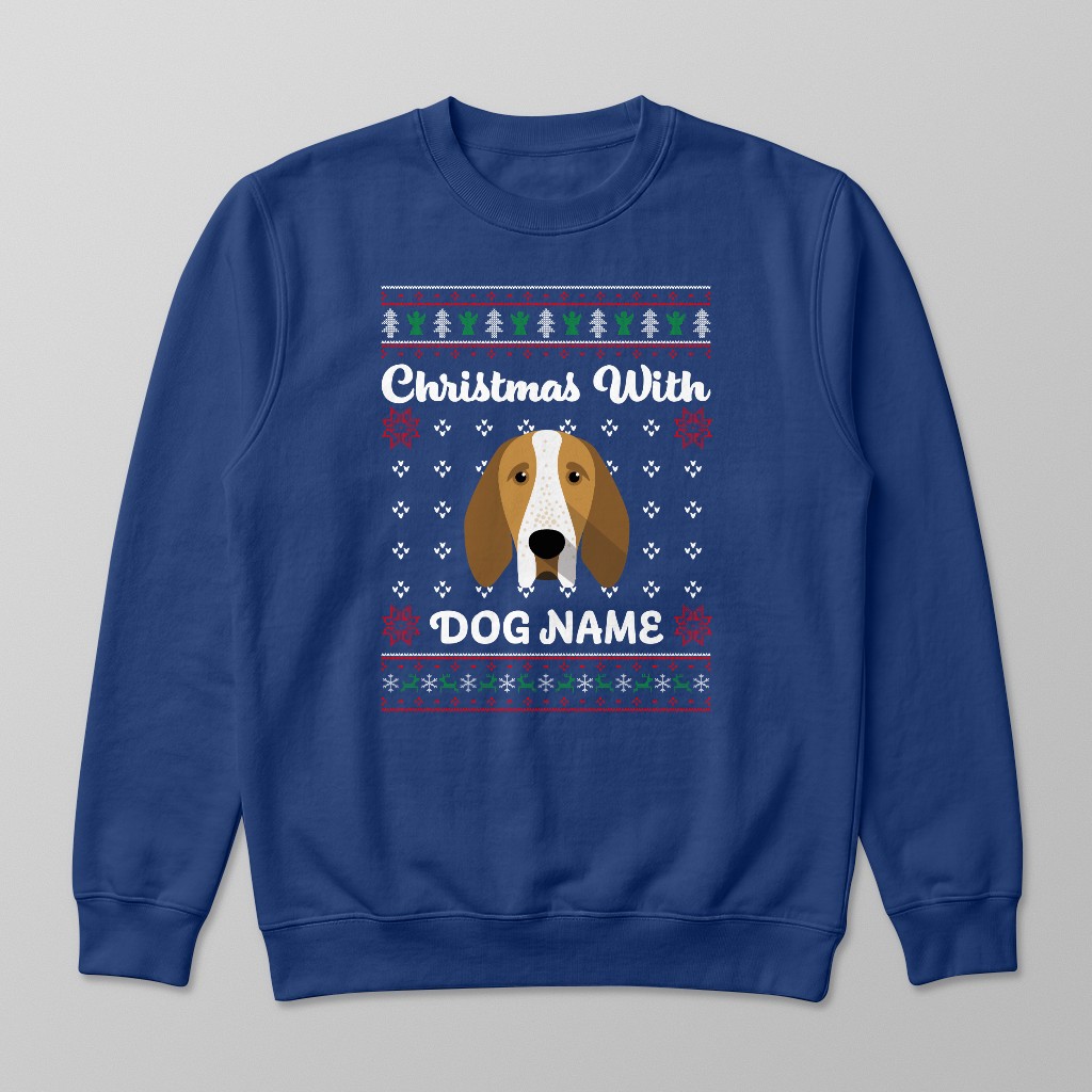 Christmas Knit: Personalised {breedFullName} Sweatshirt