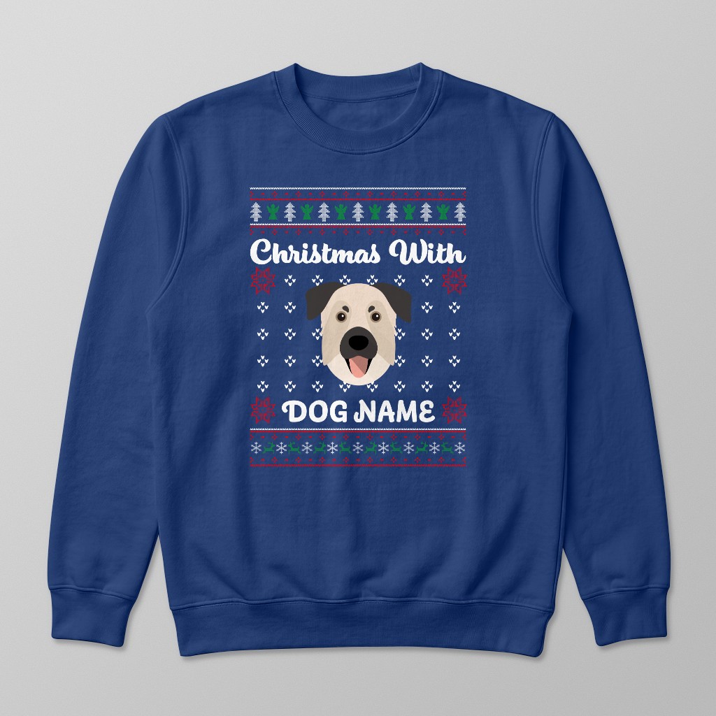 Christmas Knit: Personalised {breedFullName} Sweatshirt