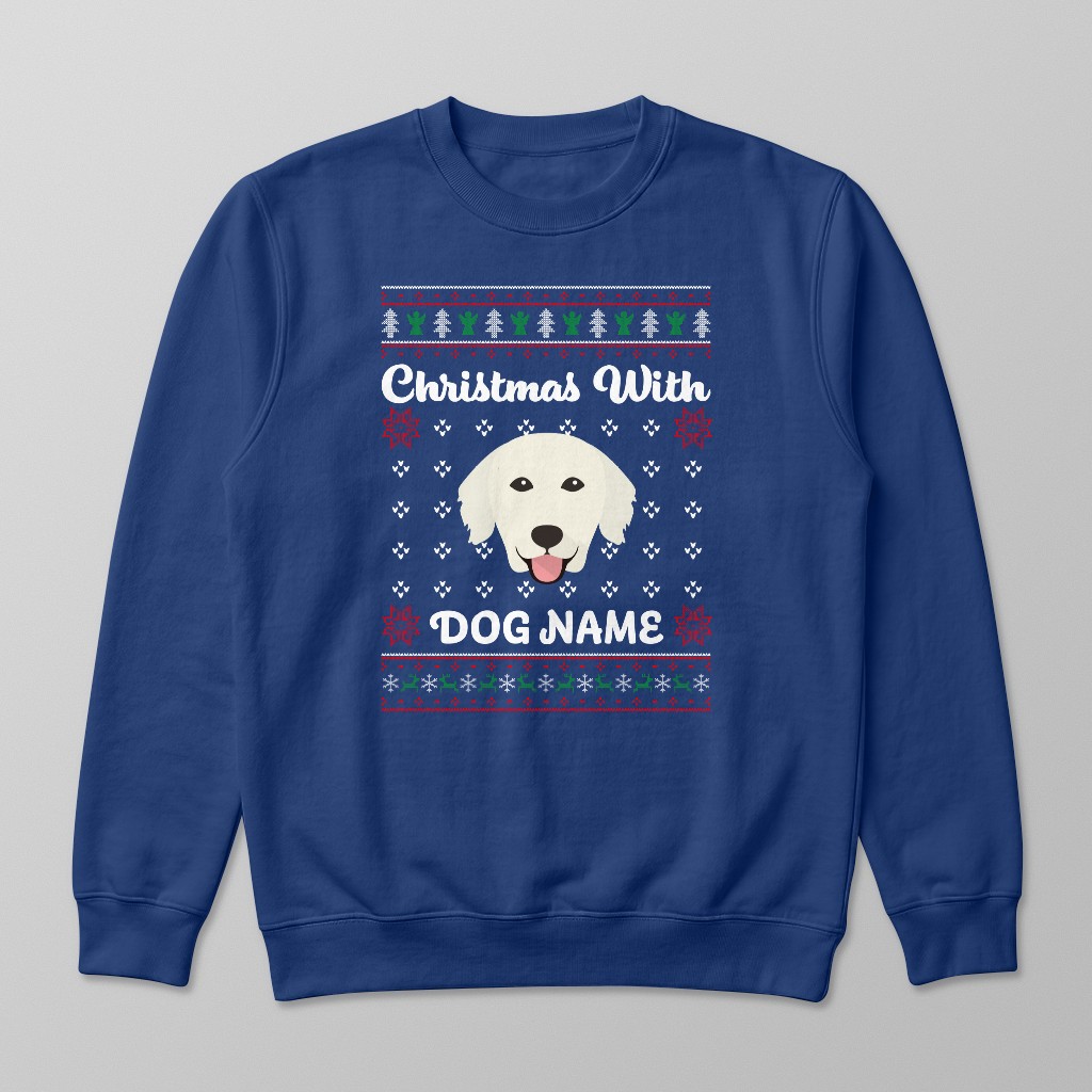 Christmas Knit: Personalised {breedFullName} Sweatshirt