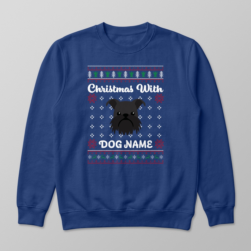 Christmas Knit: Personalised {breedFullName} Sweatshirt