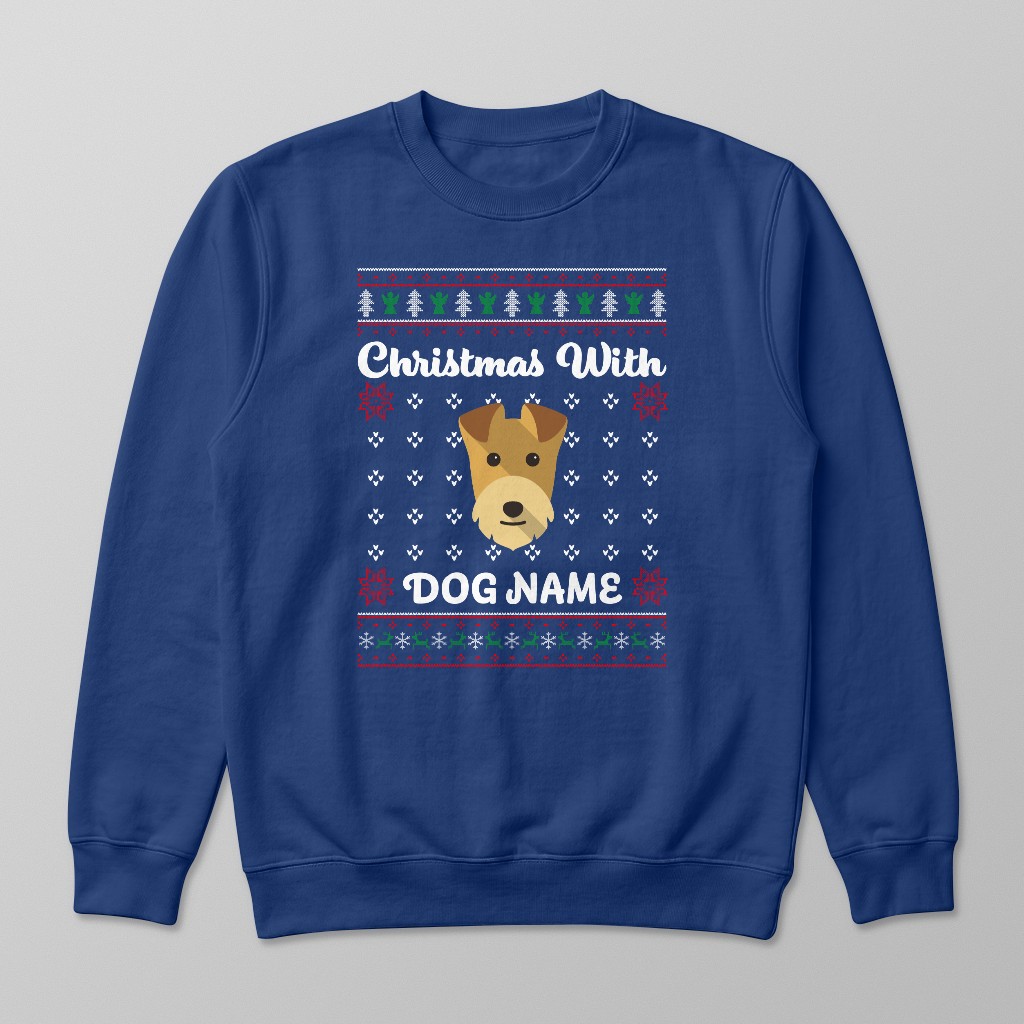 Christmas Knit: Personalised {breedFullName} Sweatshirt