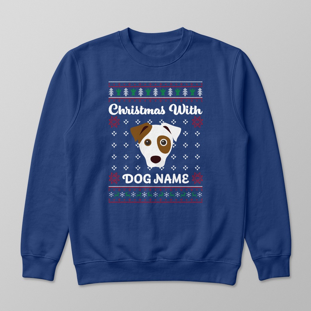Christmas Knit: Personalised {breedFullName} Sweatshirt