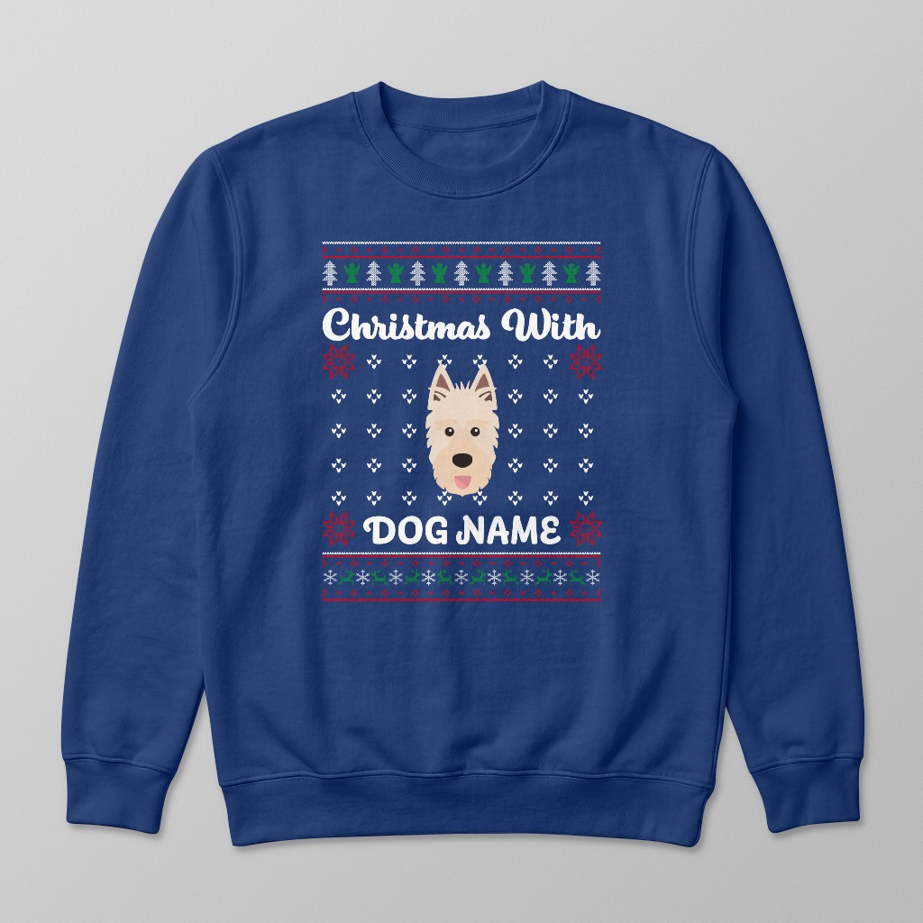 Christmas Knit: Personalised {breedFullName} Sweatshirt