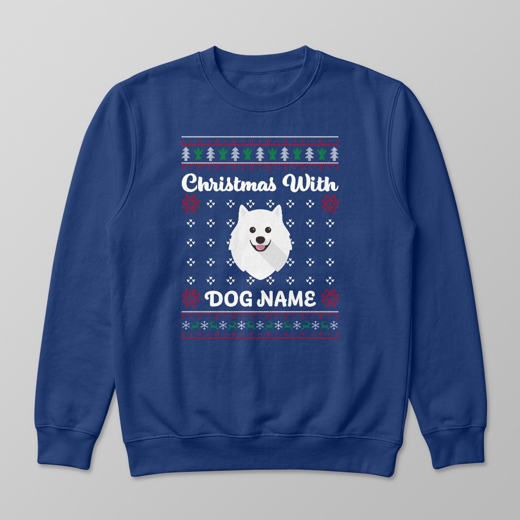 Christmas Knit: Personalised {breedFullName} Sweatshirt