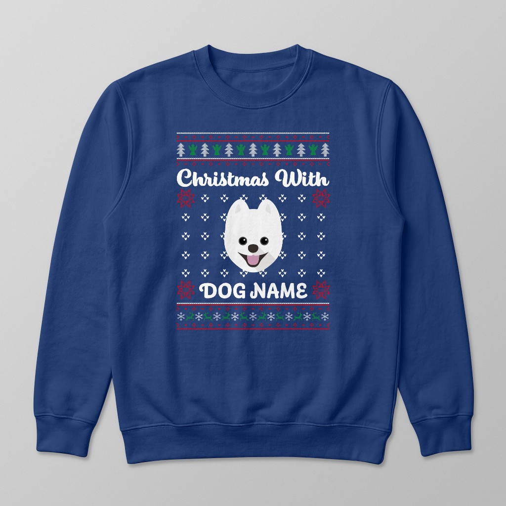 Christmas Knit: Personalised {breedFullName} Sweatshirt