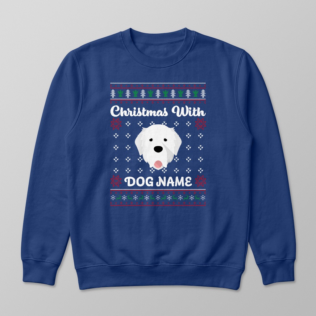 Christmas Knit: Personalised {breedFullName} Sweatshirt