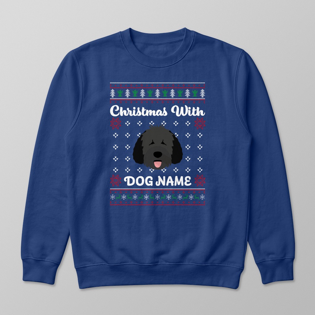 Christmas Knit: Personalised {breedFullName} Sweatshirt