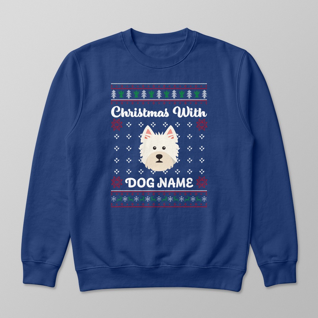 Christmas Knit: Personalised {breedFullName} Sweatshirt