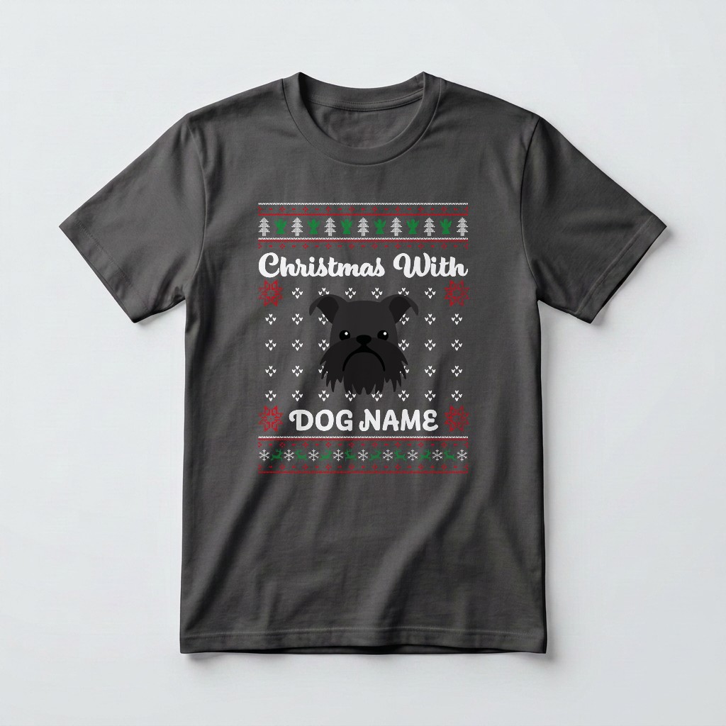 Christmas Knit: Personalised {breedFullName} T-Shirt