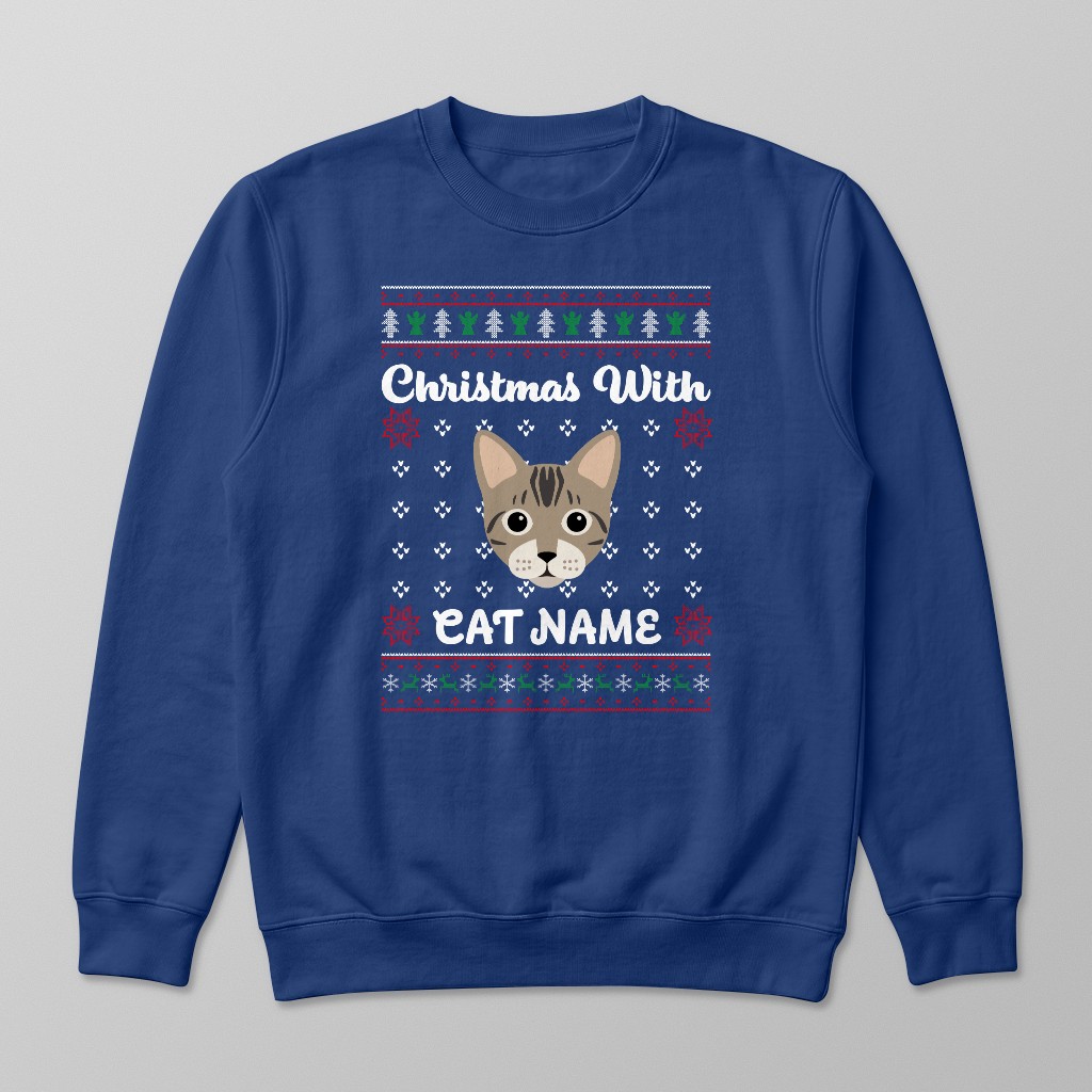 Christmas Knit: Personalised {breedFullName} Sweatshirt