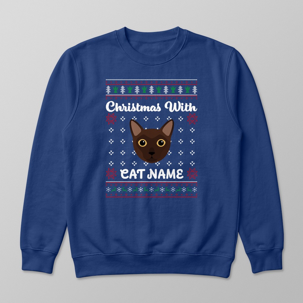 Christmas Knit: Personalised {breedFullName} Sweatshirt