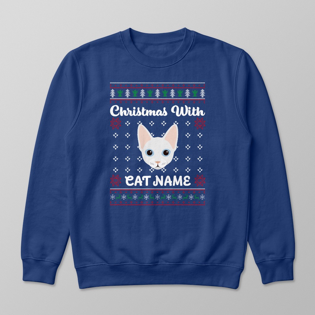 Christmas Knit: Personalised {breedFullName} Sweatshirt