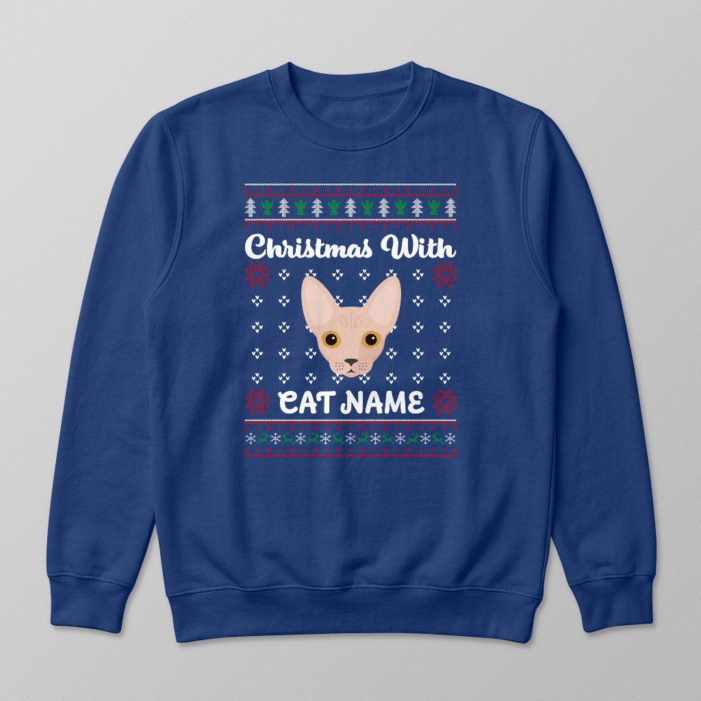 Christmas Knit: Personalized {breedFullName} Sweatshirt