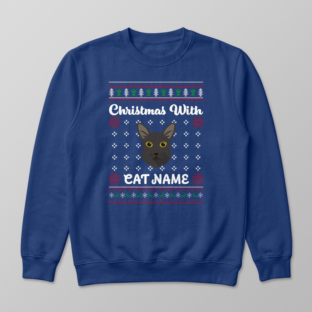 Christmas Knit: Personalized {breedFullName} Sweatshirt