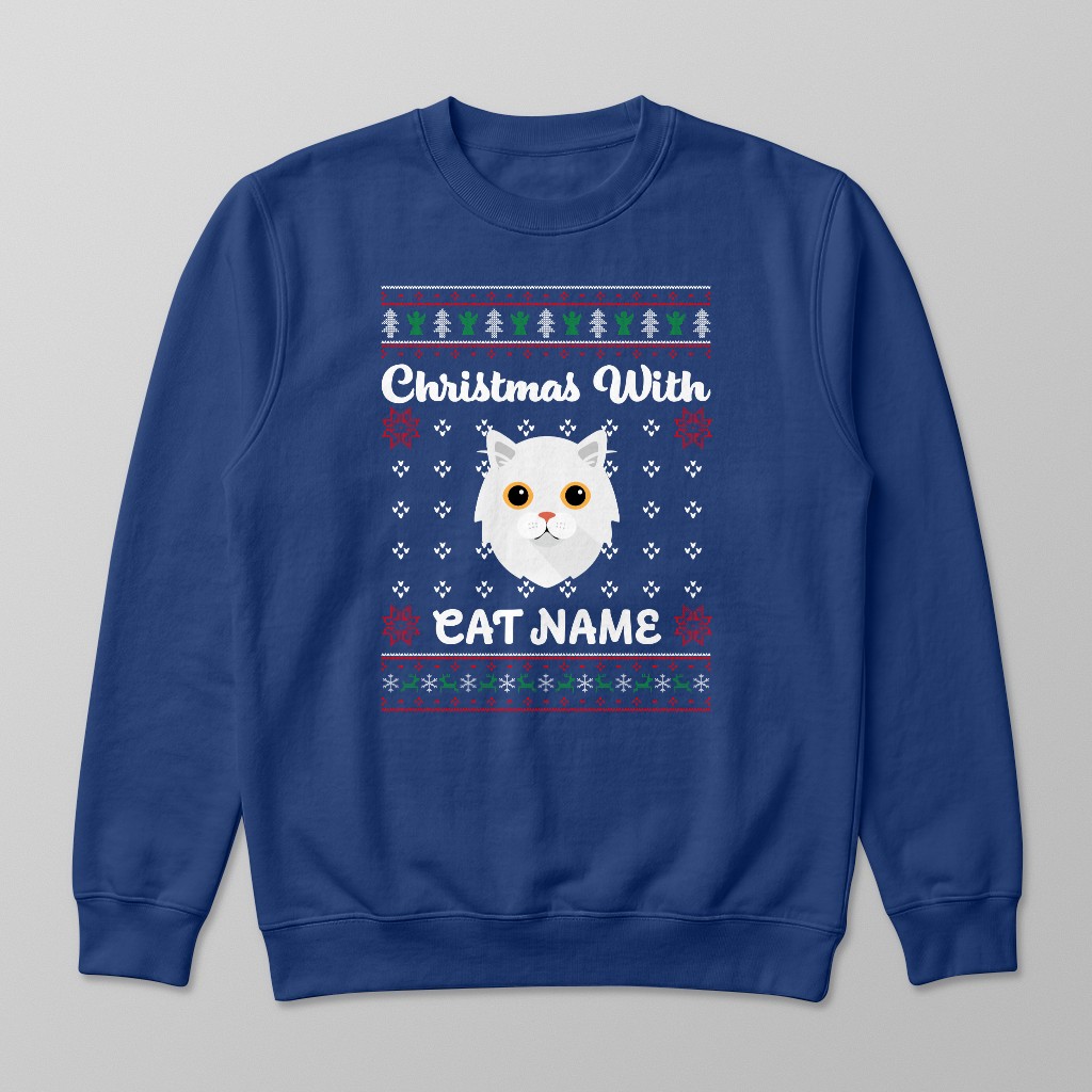 Christmas Knit: Personalised {breedFullName} Sweatshirt