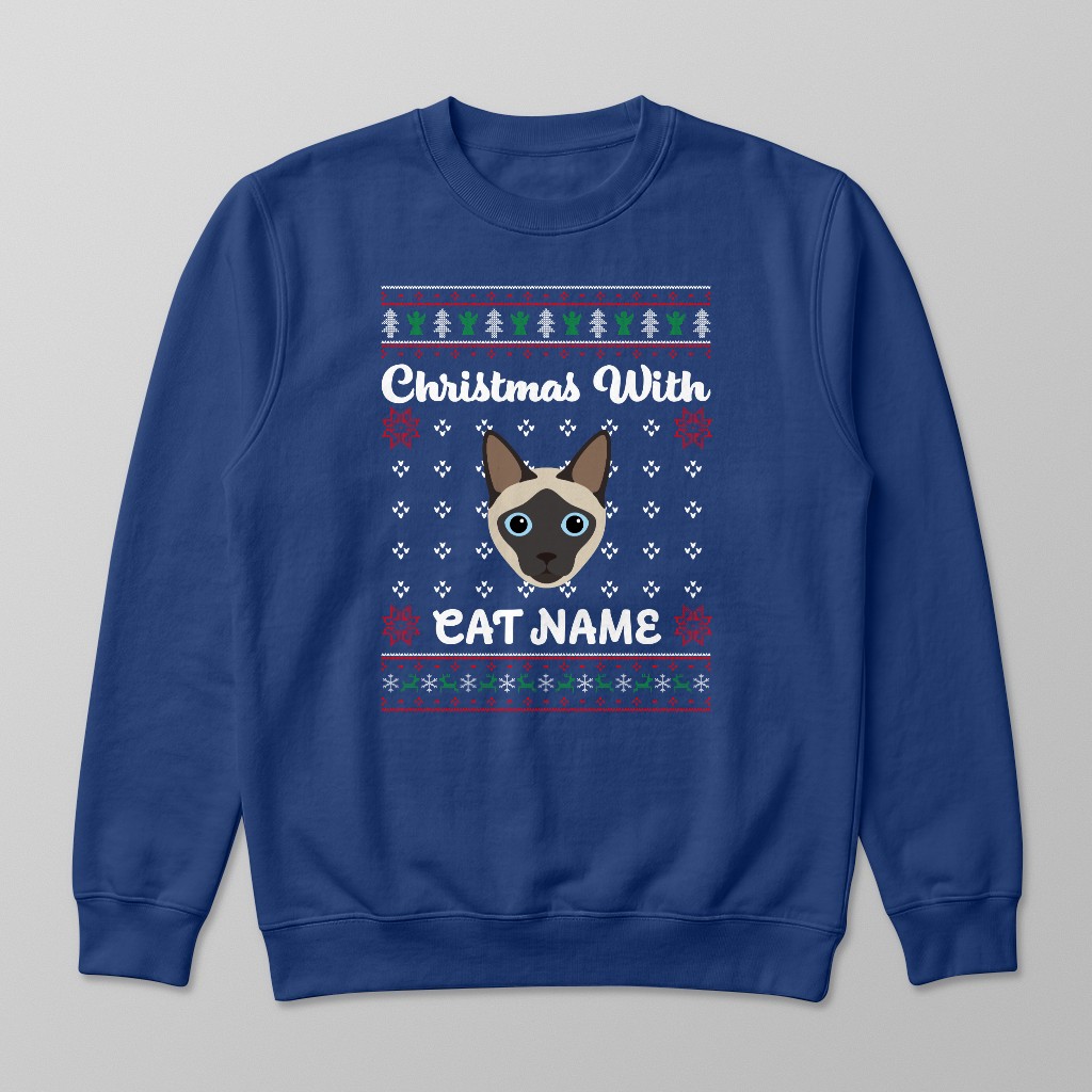 Christmas Knit: Personalized {breedFullName} Sweatshirt