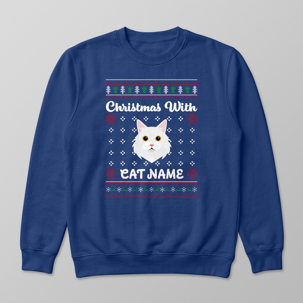 Christmas Knit: Personalised {breedFullName} Sweatshirt
