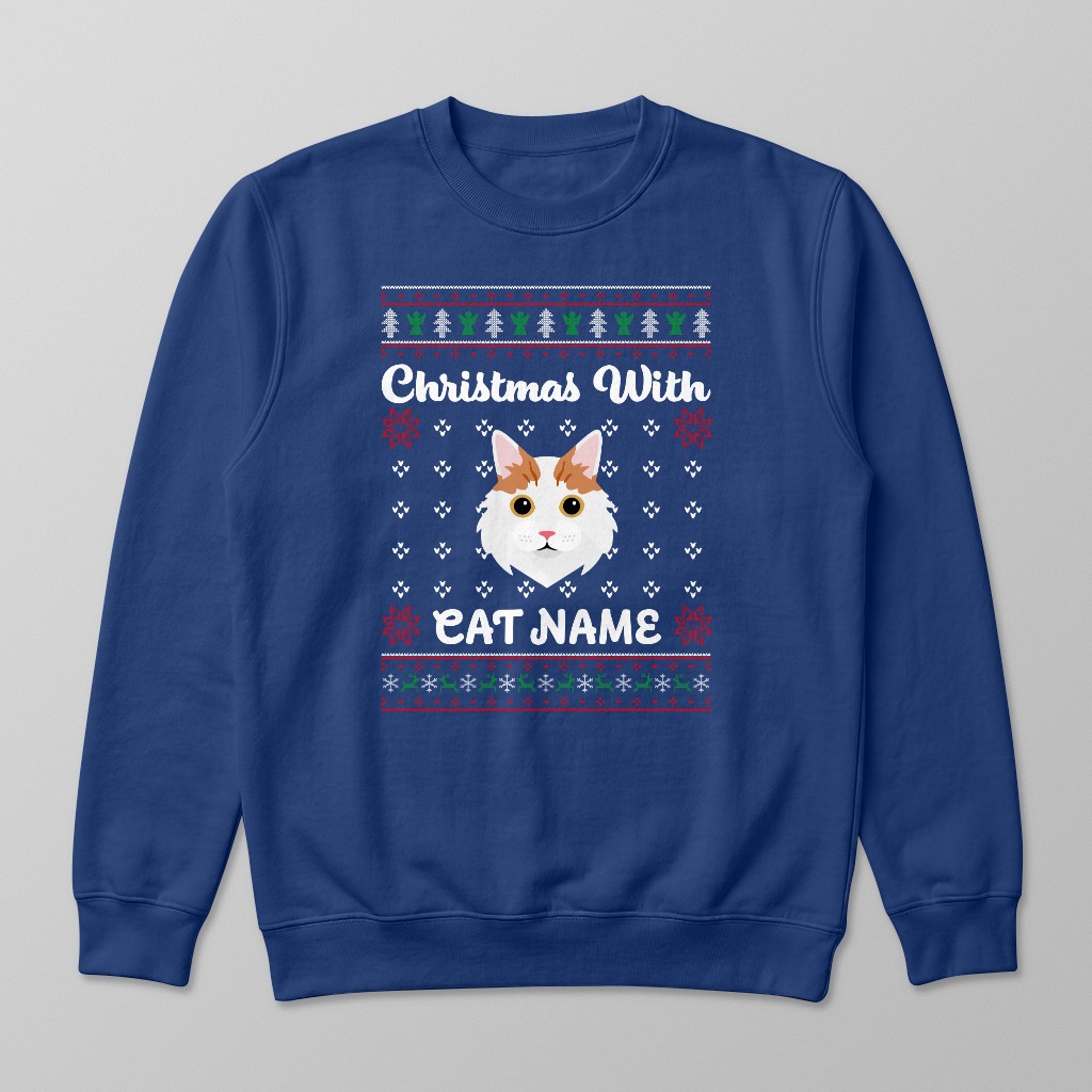 Christmas Knit: Personalised {breedFullName} Sweatshirt