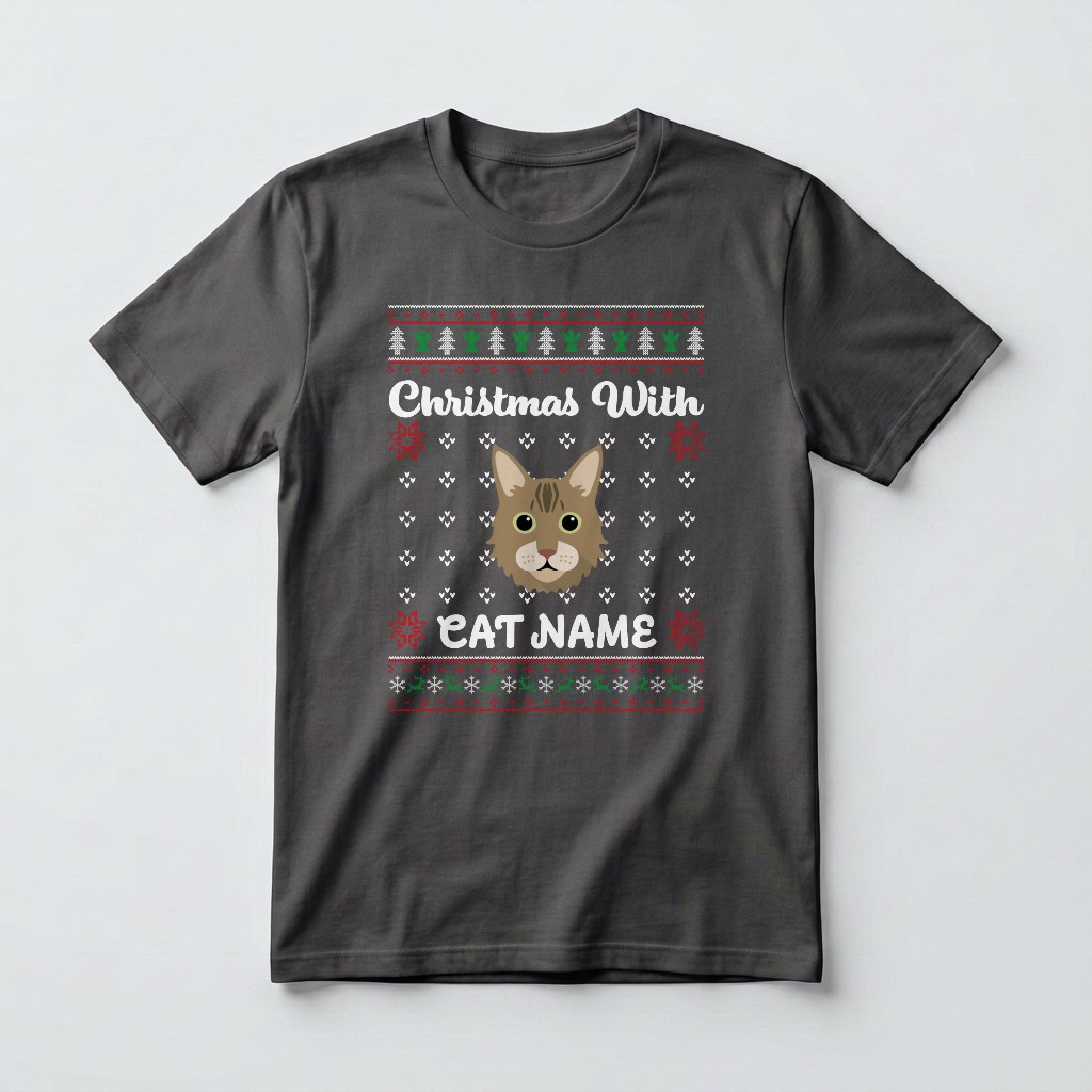 Christmas Knit: Personalised {breedFullName} T-Shirt