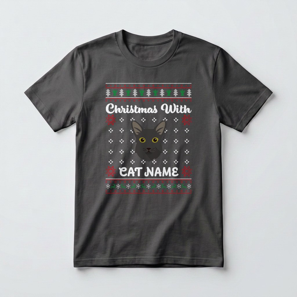 Christmas Knit: Personalized {breedFullName} T-Shirt