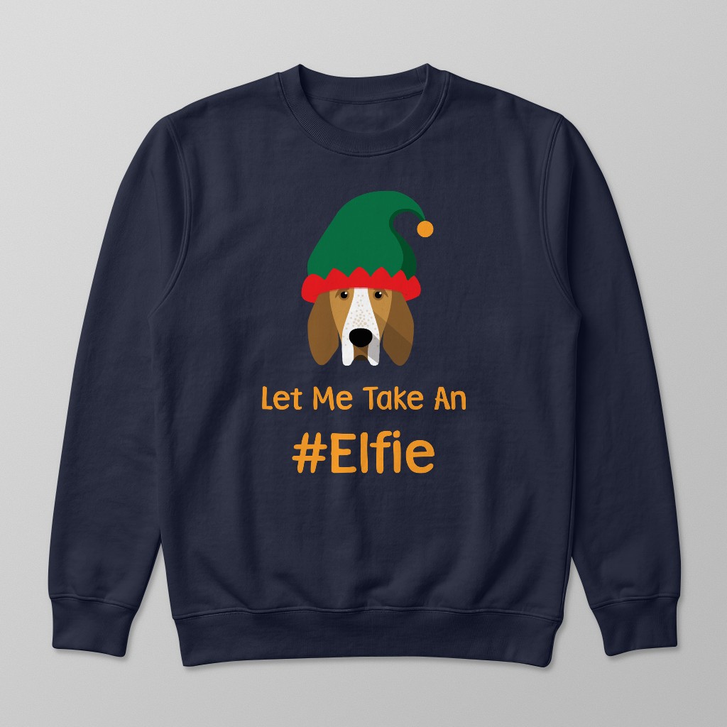 Let Me Take An Elfie: Personalised {breedFullName} Sweatshirt