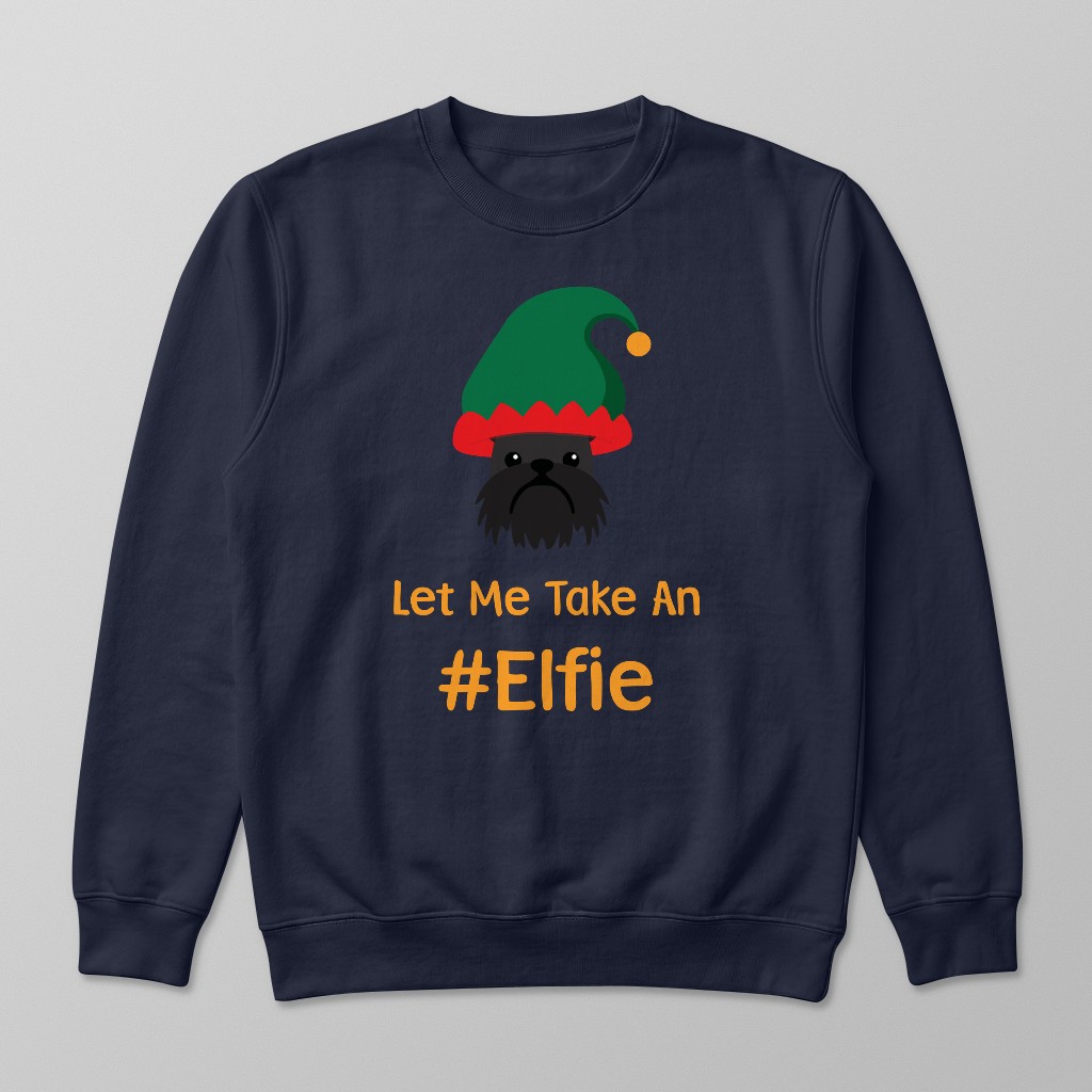 Let Me Take An Elfie: Personalised {breedFullName} Sweatshirt